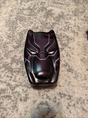Black Panther Helmet Tin Case - Deep Black Finish